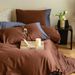 Wholesale Light Luxury Double Splicing Pure Nordic Style Naked Sleep All-Cotton Solid Color Contrast 100-Count Long-Staple Cotton_maomaolike.com
