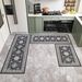 3 Piece Washable Kitchen Rugs Non-Slip, Boho Kitchen Mats Set For Floor, Foldable, Thickened, And Plush Soft, Easy To Clean_maomaolike.com