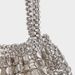 New Vintage Silver Metal Handmade Shiny Beaded Handbag Underarm Single Shoulder Sequin Bag Woven_maomaolike.com