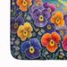 Pansies In Color Memory Foam Kitchen Mat Machine Washable Anti-Fatigue Mat Cushion Comfort Bath Mat Or Kitchen Rug_maomaolike.com