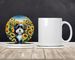 Havanese In Sunflowers Large Sandstone Coasters Pack Of 4 Absorbent Round Coasters Decor Gifts For Men Or Women, 4 In, Multicolor_maomaolike.com