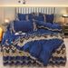 Milk Skirt Four-Piece Set Coral Winter Thickened Fleece Quilted Crystal Velvet Bed Cover Single Piece Detachable_maomaolike.com