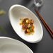 2022 New White Irregular High-End Oval Dish Home Use, Creative Dining Plate For Hotel Restaurant Tableware_maomaolike.com