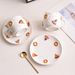 Handmade Ceramic Cups, Mugs, Girls' High Looks, Couples' Water Cups, Donuts, Latte, Coffee Cups, And Plates Set_maomaolike.com