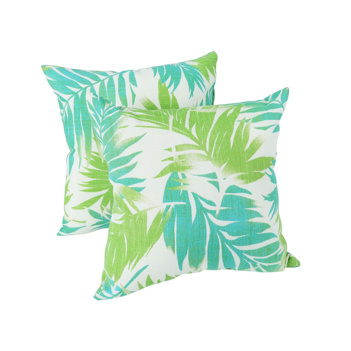 2 Pack Outdoor Throw Pillows, Waterproof & Fade-Resistant Patio Cushions For Garden, Porch, Poolside Furniture - Soft & Comfortable Decorative Pillow Covers (18x18 Inch, Green )_maomaolike.com