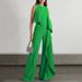 Women's Clothing solid color fashion temperament vest high waist wide leg pants women's irregular zipper jumpsuit _maomaolike.com