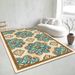 Living Room Rug,Large Rug,Oversized, Gold Leaves Design,Bedroom Rug,Soft And Thick, Machine Washable, Thickened Rug, Bedside Rug,Decorative Indoor Rug_maomaolike.com