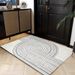 Living Room Rug Large Size Gorgeous Gold Frame Design Bedroom Rug Plush Thickened Machine Washable Thickened Underlay Interior Decorative Rug_maomaolike.com