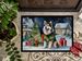 Alaskan Malamute Cozy Christmas Doormat Front Door Mat Indoor Outdoor Rugs For Entryway, Non Slip Washable Low Pile, 24H X 36W_maomaolike.com
