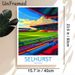 Selhurst Park Stadium Football Stadium Painting Poster, Vibrant Stylized Graphic Poster, Eye-catching Sports Venue Artwork Ideal For Home, Sports_maomaolike.com