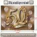 50th Birthday Banner Number 50 - 2D Flat Polyester Wall Hanging With Balloons, Party Background, Birthday Party Supplies_maomaolike.com