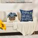 Spring Blue Fleece Flower Pattern Living Room Bedroom Sofa Decorative Pillow Case_maomaolike.com