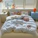 Wholesale INS Girl Heart Cute Cartoon Patchwork Pure Cotton Four-Piece Set Soft All-Cotton Double Layer Gauze 4-Piece Bedding_maomaolike.com