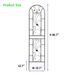 2 Pack Metal Garden Trellis 86.7" X 19.7" Rustproof Trellis For Climbing Plants Outdoor Flower Support Peacock Style Black_maomaolike.com