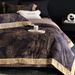 Elegant、Understated Luxury 、 High-end American Retro-style Long-staple Cotton Four-piece Set With Floral Print,_maomaolike.com