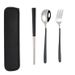 3pcs / Set Portable Stainless Steel Tableware_maomaolike.com