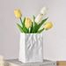 Creative Home Decor Items, High-value Flower Vases, Restaurant Flower Arrangements, Hydroponic Dried Flower Vases, Plain White Seashell Vases_maomaolike.com
