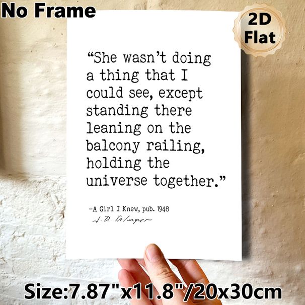 Literary Quote Painting Poster, Minimalist Black-and-White Typographic Poster, Inspirational Classic Literary Quote Design, Ideal For Bedroom, Living_maomaolike.com