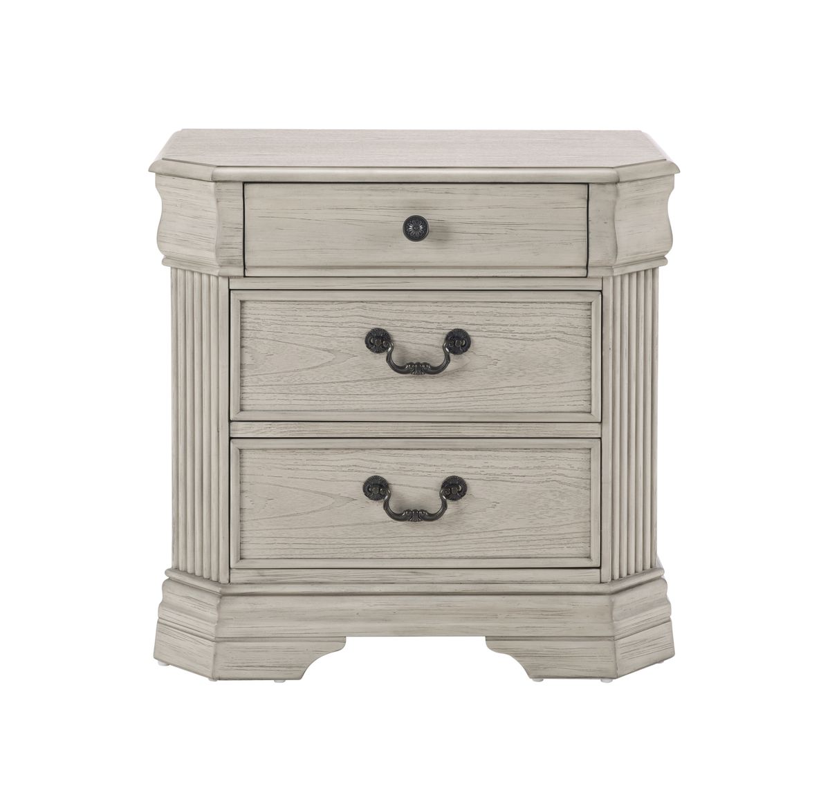 Wood Night Stand, White Carbinet_maomaolike.com