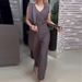 Women's Clothing Summer New Fashion Layered Solid Color Wide leg Jumpsuit Women's Clothing_maomaolike.com