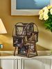 1pc Rotating Ferris Wheel Shape Plastic Photo Frame European And American Retro Bronze Suitable For Multi-scene Decorations Photo Album Photo Frame_maomaolike.com