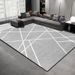 Living Room Rug Large-sized Rug With Geometric Pattern Bedroom Rug Plush Thickened Machine Washable Thickened Rug Bedside Rug Interior Decorative Rug_maomaolike.com