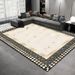 Living Room Rug,Large Rug,Oversized, Gold Leaves Design,Bedroom Rug,Soft And Thick, Machine Washable, Thickened Rug, Bedside Rug,Decorative Indoor Rug_maomaolike.com