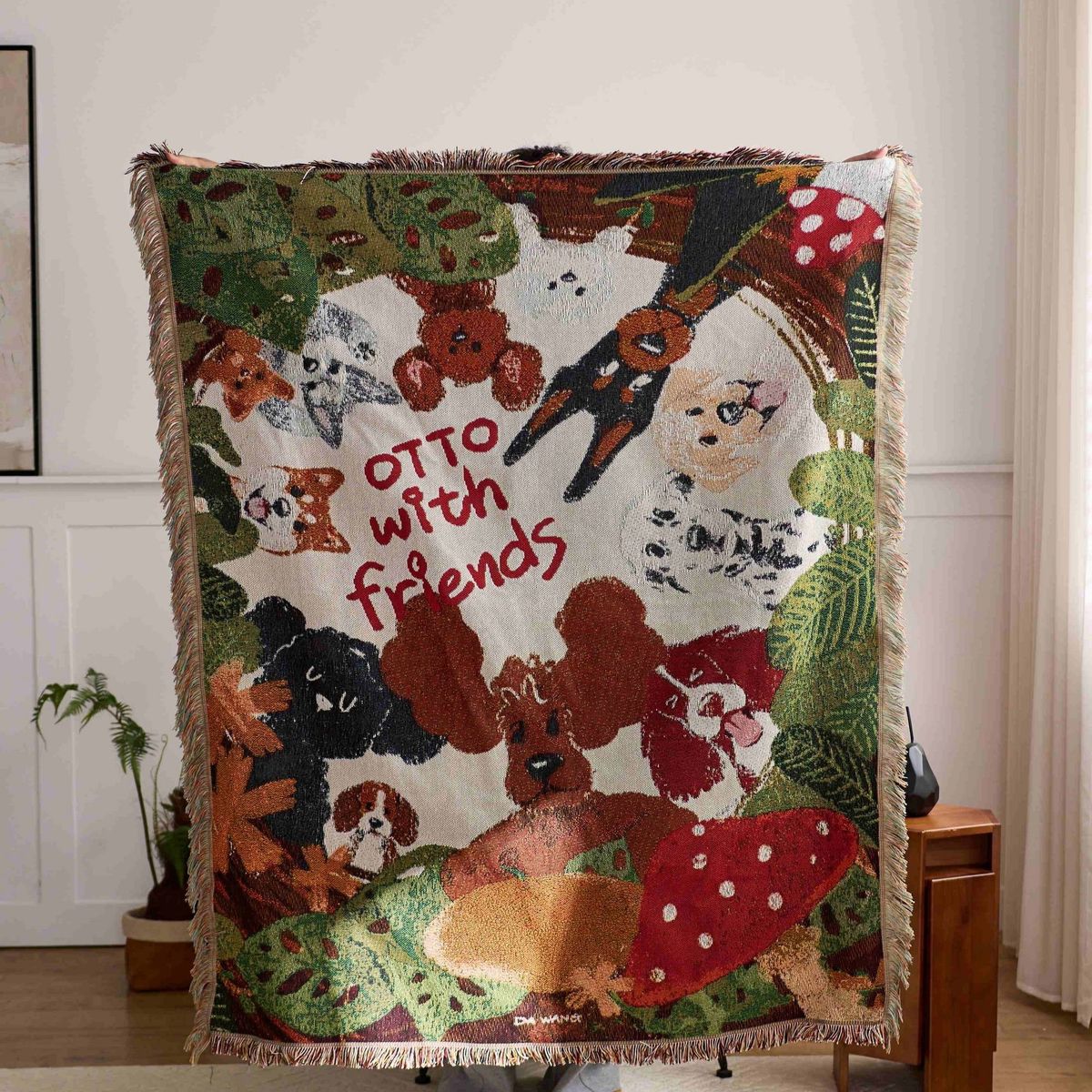 Xiaohongshu Internet Celebrity Handmade DIY Tapestry Painting Sofa Nap Camping Outdoor Decorative Blanket_maomaolike.com