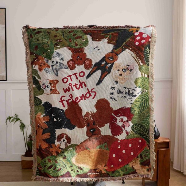 Xiaohongshu Internet Celebrity Handmade DIY Tapestry Painting Sofa Nap Camping Outdoor Decorative Blanket_maomaolike.com