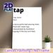 Tap Dance Definition Painting Poster, Minimalist Typographic Text Poster, Clear Explanatory Tap Dance Design Ideal For Dance Studio, Home Wall Decor_maomaolike.com