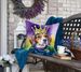 Beagle King Of Mardi Gras Throw Pillow Machine Washable, Indoor Outdoor Decorative Pillow For Couch, Bed Or Patio, 18Hx18W_maomaolike.com