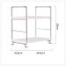 Ncheli Double Layer Corner Shelf Kitchen Worktop Spice Rack Corner Wall Shelf Standing Cup Shelf For Kitchen, Living Room, Bathroom, Bedroom (White)_maomaolike.com