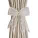 Lace Bow Tiebacks Light Luxury French Curtain Drawstring Buckle Korean Style No-Drill Beautiful Sheer Tie Rope_maomaolike.com