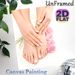 Manicure & Pedicure Themed Painting Poster, Elegant Floral Manicure & Pedicure Scene Poster, Gentle Aesthetic Decor Brings Tranquil Vibe For Beauty_maomaolike.com