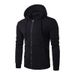 Men's Clothing New Spring and Autumn Style Zipper Hooded Sweatshirt Men's Cardigan Sweatshirt Long Sleeve Solid Color Sweatshirt_maomaolike.com
