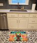 Doberman Pinscher Hippie Dawg Memory Foam Kitchen Mat Machine Washable Anti-Fatigue Mat Cushion Comfort Bath Mat Or Kitchen Rug_maomaolike.com