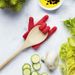 Creative and practical kitchen gadgets Finger shaped pot lid to prevent overflow and elevate the soup spoon rack to prevent soup from overflowing_maomaolike.com