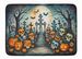 Calaveras Sugar Skulls Spooky Halloween Memory Foam Kitchen Mat Machine Washable Anti-Fatigue Mat Cushion Comfort Bath Mat Or Kitchen Rug_maomaolike.com