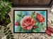 Oklahoma Roses In Watercolor Doormat Front Door Mat Indoor Outdoor Rugs For Entryway, Non Slip Washable Low Pile, 24H X 36W_maomaolike.com