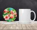 Delaware Peach Blossom In Watercolor Large Sandstone Coasters Pack Of 4 Absorbent Round Coasters Decor Gifts For Men Or Women, 4 In, Multicolor_maomaolike.com
