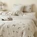 Wholesale INS Korean Linen Double Layer Gauze Towel Embroidered Pure Four-Piece Pastoral Style Soft Yarn-Dyed Full Cotton 4-Piece_maomaolike.com