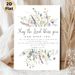 Bible Verse & Wildflower Themed Painting Poster, Soft Watercolor Floral Poster, Serene Religious Scripture Decor Suitable For Home, Living Room And_maomaolike.com