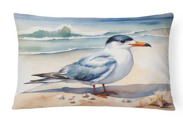 Birds, Birds, Birds Throw Pillow Throw Pillow For Indoor Couch Bed Outdoor Patio Washable, Tern 7529,12Hx16W_maomaolike.com