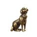 Copper-Plated Bully Pastoral Dog French Bulldog Figurine Bronze Micro-Engraving Piece Antique Handicraft Office Home Decor_maomaolike.com