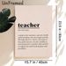 Teacher Definition Painting Poster, Minimalist Typography Poster, Elegant Text-based Design Honoring Educators, Ideal Decor For Classroom, Office Or_maomaolike.com