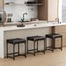 2 Pack Vanity Stool Chair, Makeup Stool, Leather Vanity Stool, Modern Foot Stool For Vanity Makeup, Living Room, Bedroom And Entryway, Barstools_maomaolike.com