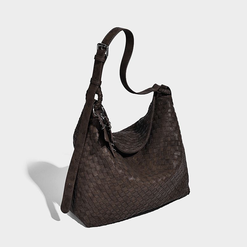 2026 New Niche Design Handmade Woven Versatile Commuting Tote Bag, High-end Single Shoulder Crossbody Bag For Women_maomaolike.com