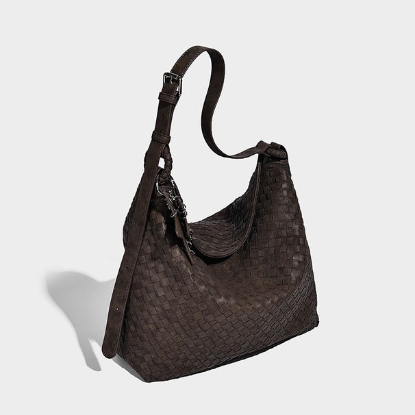 2026 New Niche Design Handmade Woven Versatile Commuting Tote Bag, High-end Single Shoulder Crossbody Bag For Women_maomaolike.com
