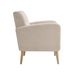 Mid-Century Modern Fabric Accent Armchair Single Sofa With Rubber Wood Legs For Living Room_maomaolike.com
