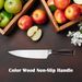 Kegani Japanese Chef Knife 8 Inch - Chefs Knife High Carbon Stainless Steel Knife Kitchen Cooking Knife - Rosewood FullTang Sharp Knife With Sheath_maomaolike.com
